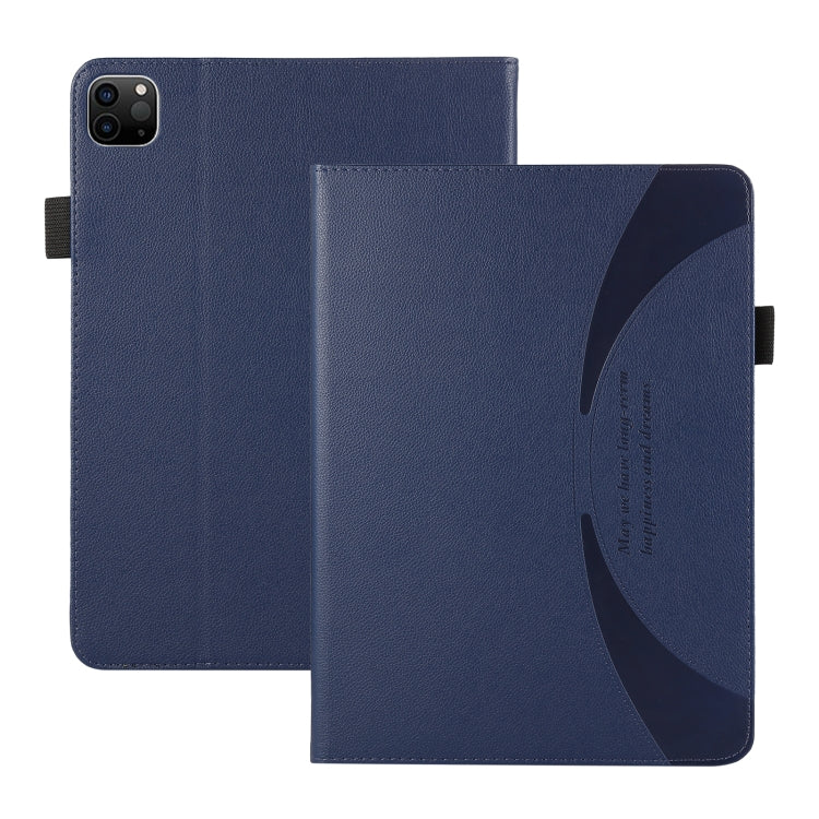 For iPad Pro 11 2024 Litchi Texture Leather Sucker Tablet Case(Dark Blue) - iPad Pro 11 2024 Cases by PMC Jewellery | Online Shopping South Africa | PMC Jewellery | Buy Now Pay Later Mobicred