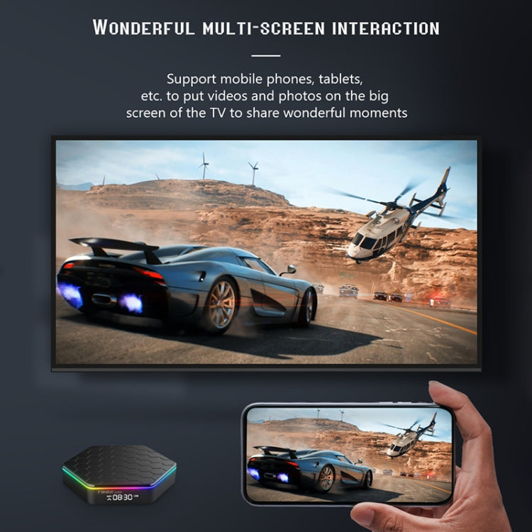 T95Z Plus 8K WiFi6 Android 12.0 Smart TV Box with Remote Control, 4GB+64GB, Allwinner H618 Quad-Core(EU Plug) - Others by PMC Jewellery | Online Shopping South Africa | PMC Jewellery | Buy Now Pay Later Mobicred