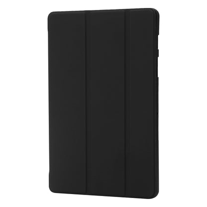 For Samsung Galaxy Tab S9+ / S10+ 3-Fold Holder Silicone Leather Tablet Case(Black) - Galaxy Tab S9+ Cases by PMC Jewellery | Online Shopping South Africa | PMC Jewellery | Buy Now Pay Later Mobicred