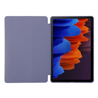 For Samsung Galaxy Tab S9+ / S10+ 3-Fold Holder Silicone Leather Tablet Case(Black) - Galaxy Tab S9+ Cases by PMC Jewellery | Online Shopping South Africa | PMC Jewellery | Buy Now Pay Later Mobicred