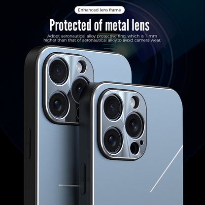 For iPhone 15 Pro Max R-JUST RJ52 3-Line Style Metal TPU Shockproof Phone Case(Silver) - iPhone 15 Pro Max Cases by R-JUST | Online Shopping South Africa | PMC Jewellery