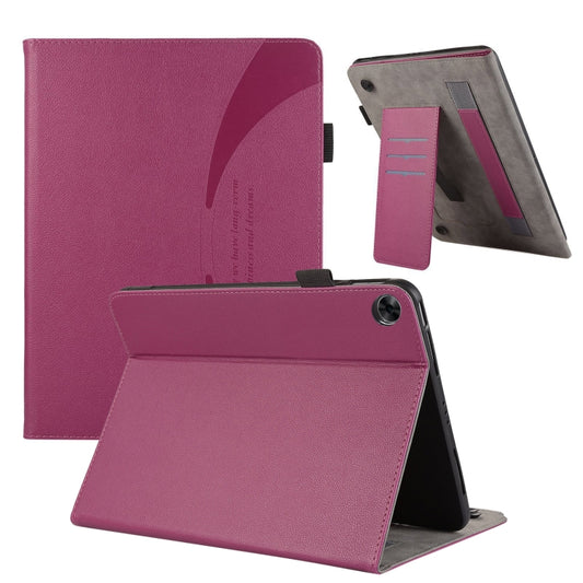 For Huawei MatePad T 10 / T 10s Litchi Texture Leather Sucker Tablet Case(Purple) - Huawei by PMC Jewellery | Online Shopping South Africa | PMC Jewellery | Buy Now Pay Later Mobicred