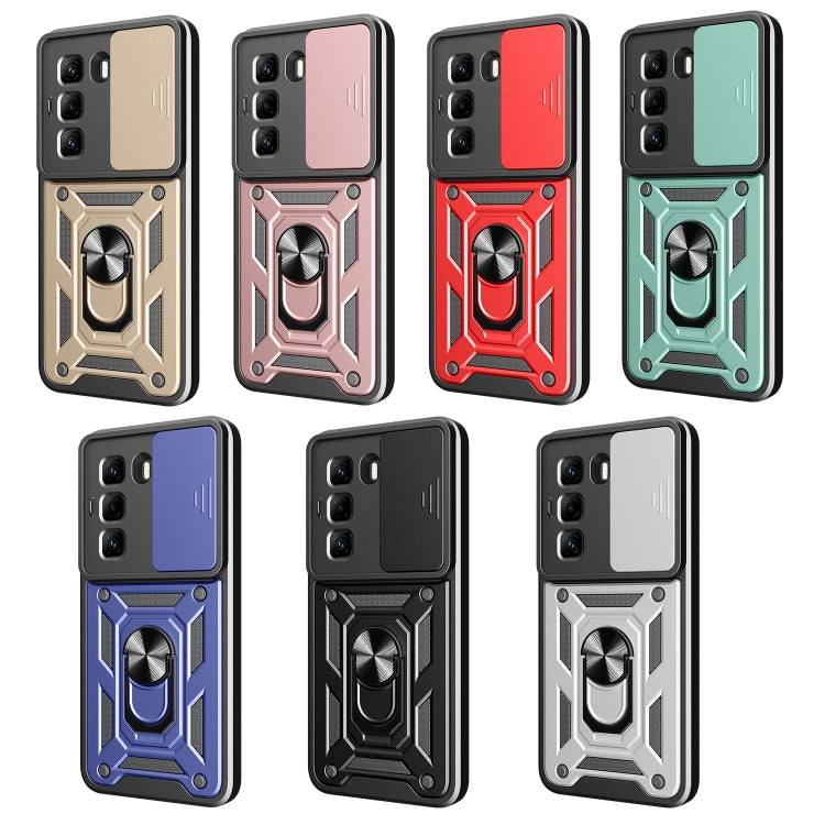 For Infinix Hot 50 Pro 4G Sliding Camera Cover Design TPU+PC Phone Case(Blue) - free shipping - PMC TechLife - Order now!