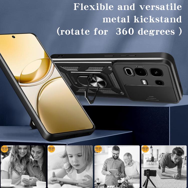 For Infinix Note 50s Sliding Camera Cover Design TPU+PC Phone Case(Blue) - free shipping - PMC TechLife - Order now!