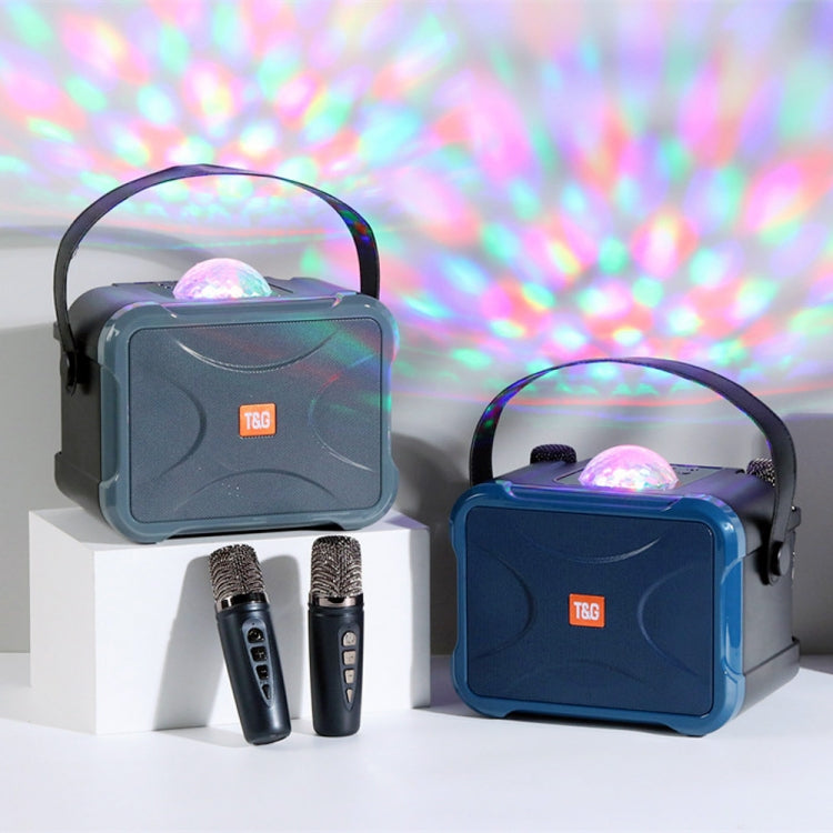 T&G TG543 Colorful Integrated Handheld Karaoke Wireless Bluetooth Speaker(Grey) - free shipping - PMC Jewellery - Order now!
