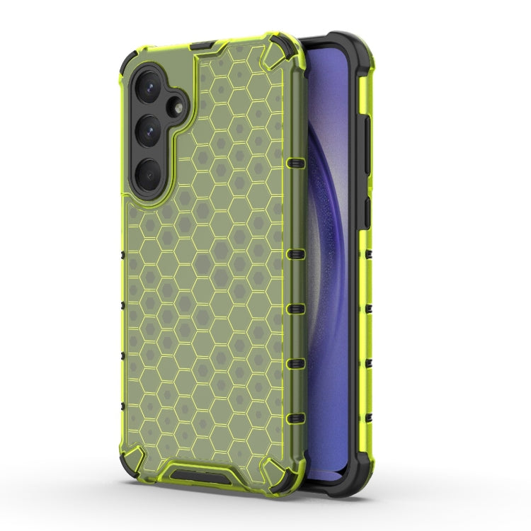 For Samsung Galaxy A35 5G Shockproof Honeycomb PC + TPU Protective Phone Case(Green) - Galaxy Phone Cases by PMC TechLife | Online Shopping South Africa | PMC TechLife