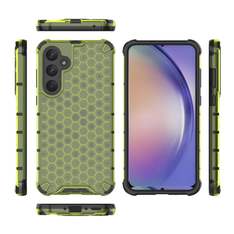 For Samsung Galaxy A35 5G Shockproof Honeycomb PC + TPU Protective Phone Case(Green) - Galaxy Phone Cases by PMC TechLife | Online Shopping South Africa | PMC TechLife