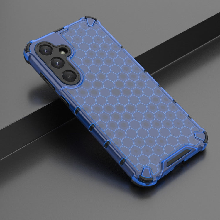 For Samsung Galaxy A35 5G Shockproof Honeycomb PC + TPU Protective Phone Case(Blue) - Galaxy Phone Cases by PMC TechLife | Online Shopping South Africa | PMC TechLife