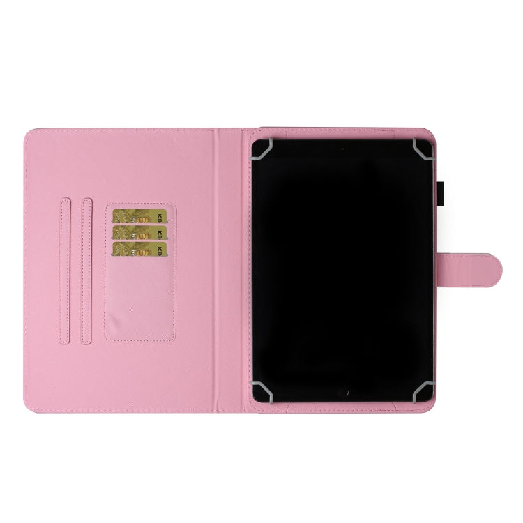 For 10 inch Universal Tablet PC Colored Drawing Pattern Horizontal Flip PU Leather Case with Holder & Card Slot(Diamond) - free shipping - PMC TechLife - Order now!