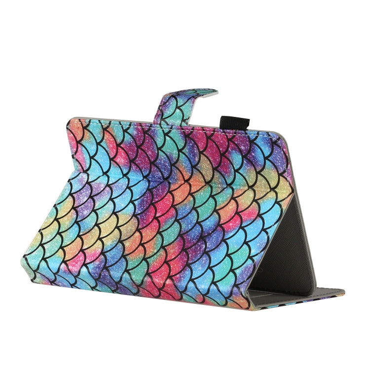 For 10 inch Universal Tablet PC Colored Drawing Pattern Horizontal Flip PU Leather Case with Holder & Card Slot(Diamond) - free shipping - PMC TechLife - Order now!