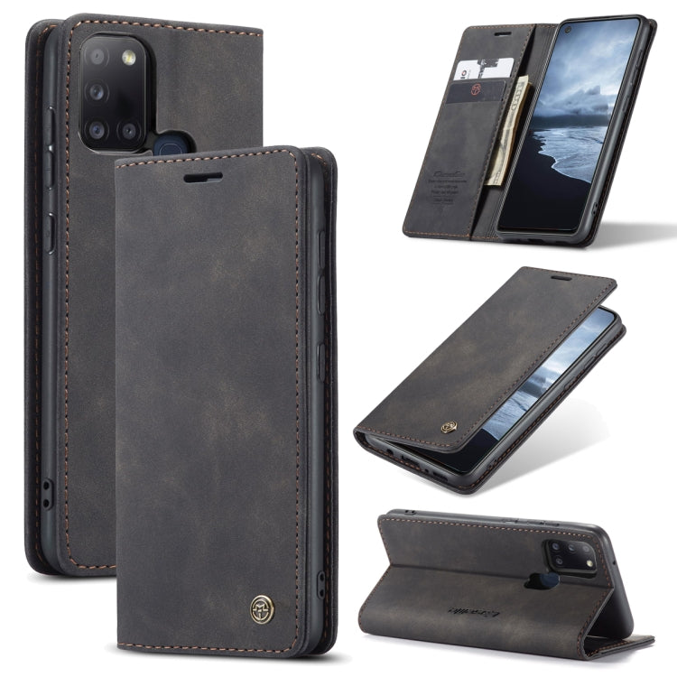 For Samsung Galaxy A21S CaseMe-013 Multifunctional Retro Frosted Horizontal Flip Leather Case with Card Slot & Holder & Wallet(Black) - Galaxy Phone Cases by CaseMe | Online Shopping South Africa | PMC Jewellery | Buy Now Pay Later Mobicred