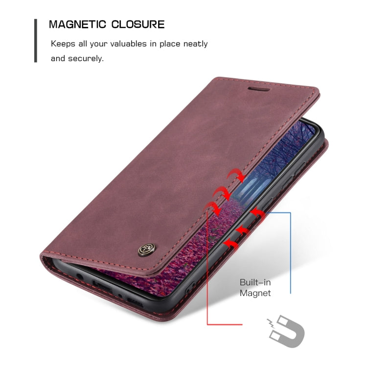 For Samsung Galaxy A31 CaseMe-013 Multifunctional Retro Frosted Horizontal Flip Leather Case with Card Slot & Holder & Wallet(Wine Red) - Galaxy Phone Cases by CaseMe | Online Shopping South Africa | PMC Jewellery | Buy Now Pay Later Mobicred