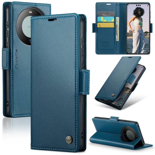 For Huawei Mate 60 Pro / 60 Pro+ CaseMe 023 Butterfly Buckle Litchi Texture RFID Anti-theft Leather Phone Case(Blue) - Huawei Cases by CaseMe | Online Shopping South Africa | PMC Jewellery | Buy Now Pay Later Mobicred