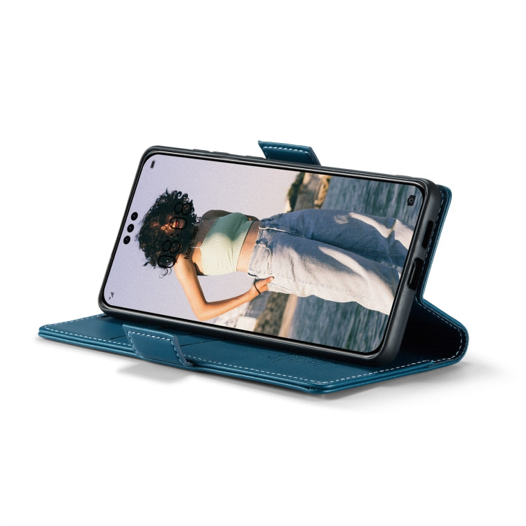 For Huawei Mate 60 Pro / 60 Pro+ CaseMe 023 Butterfly Buckle Litchi Texture RFID Anti-theft Leather Phone Case(Blue) - Huawei Cases by CaseMe | Online Shopping South Africa | PMC Jewellery | Buy Now Pay Later Mobicred