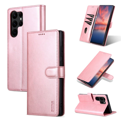 For Samsung Galaxy S24 Ultra 5G AZNS Skin Feel Calf Texture Flip Leather Phone Case(Rose Gold) - Galaxy S24 Ultra 5G Cases by AZNS | Online Shopping South Africa | PMC Jewellery | Buy Now Pay Later Mobicred