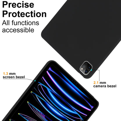 For iPad Air 11 2024 / 2025 Oil Spray Skin-friendly TPU Tablet Case(Black) - iPad Air 11 2025 / 2024 Cases by PMC Jewellery | Online Shopping South Africa | PMC Jewellery | Buy Now Pay Later Mobicred