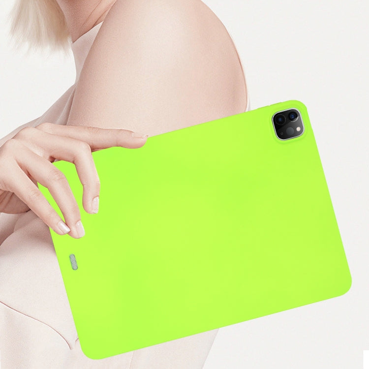 For iPad Air 13 2024 Oil Spray Skin-friendly TPU Tablet Case(Fluorescent Green) - iPad Air 13 2024 Cases by PMC Jewellery | Online Shopping South Africa | PMC Jewellery | Buy Now Pay Later Mobicred