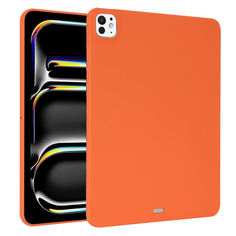 For iPad Pro 13 2024 Oil Spray Skin-friendly TPU Tablet Case(Orange) - iPad Pro 13 2024 Cases by PMC Jewellery | Online Shopping South Africa | PMC Jewellery | Buy Now Pay Later Mobicred