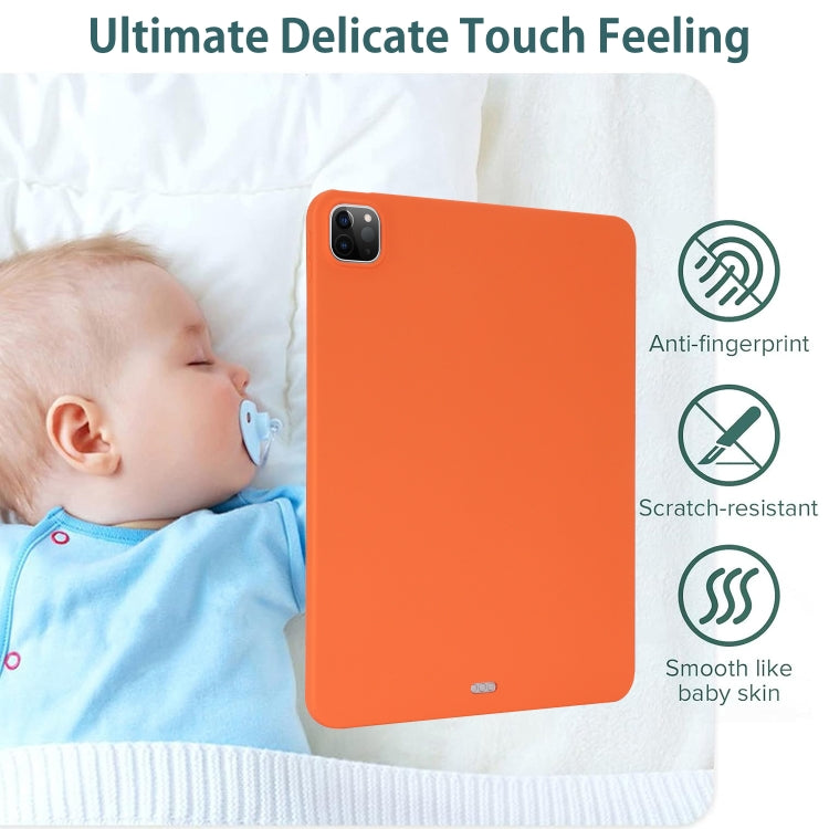 For iPad Pro 13 2024 Oil Spray Skin-friendly TPU Tablet Case(Orange) - iPad Pro 13 2024 Cases by PMC Jewellery | Online Shopping South Africa | PMC Jewellery | Buy Now Pay Later Mobicred