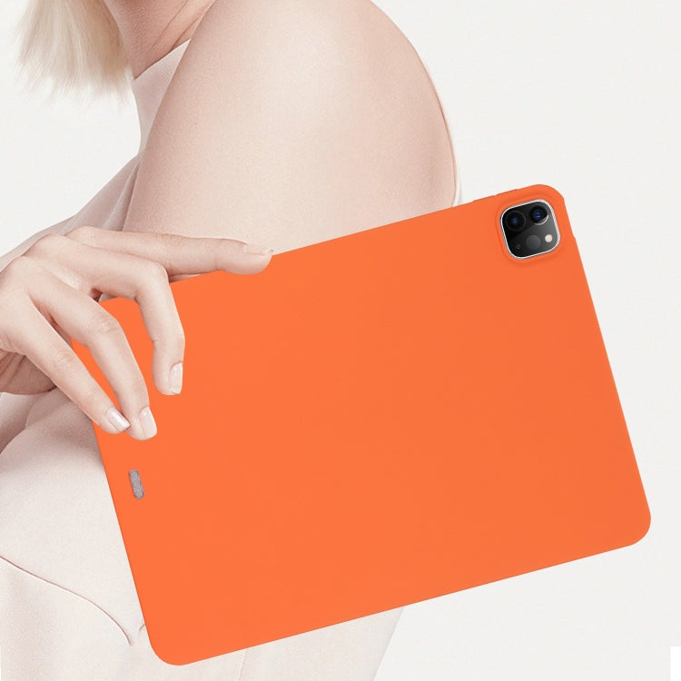 For iPad Pro 13 2024 Oil Spray Skin-friendly TPU Tablet Case(Orange) - iPad Pro 13 2024 Cases by PMC Jewellery | Online Shopping South Africa | PMC Jewellery | Buy Now Pay Later Mobicred