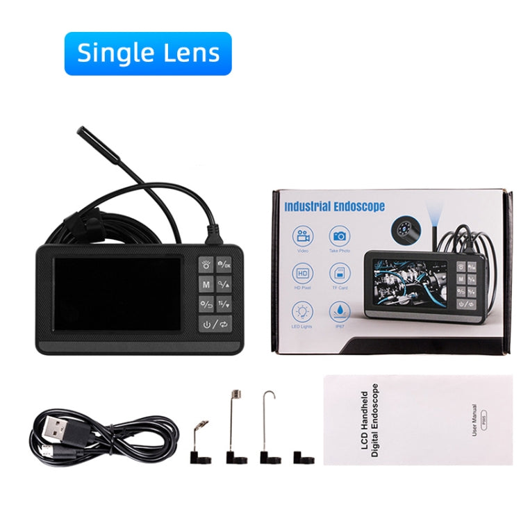 P005 8mm Single Lenses Industrial Pipeline Endoscope with 4.3 inch HD Screen, Spec:1m Tube -  by PMC Jewellery | Online Shopping South Africa | PMC Jewellery | Buy Now Pay Later Mobicred