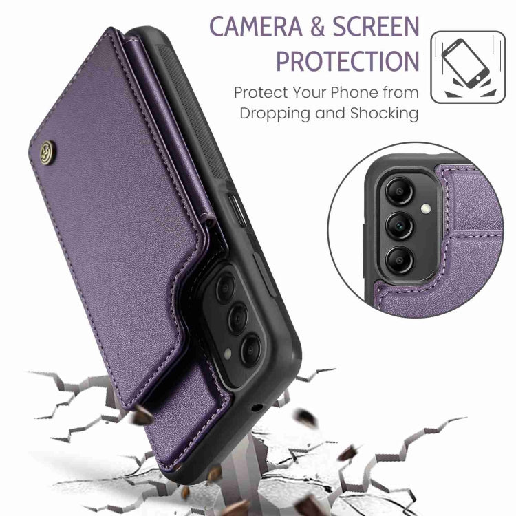 For Samsung Galaxy A14 CaseMe C22 Card Slots Holder RFID Anti-theft Phone Case(Purple) - Galaxy Phone Cases by CaseMe | Online Shopping South Africa | PMC Jewellery | Buy Now Pay Later Mobicred