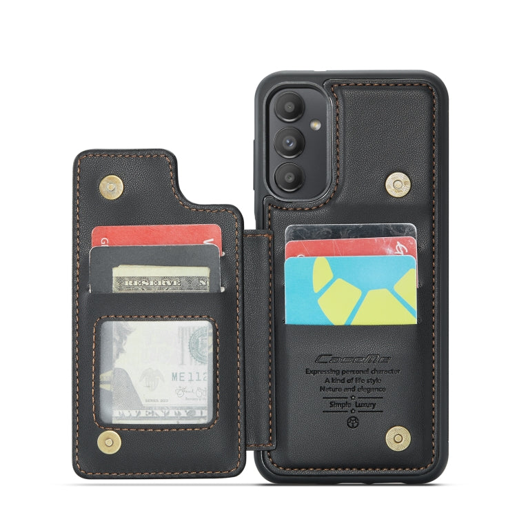 For Samsung Galaxy A13 5G CaseMe C22 Card Slots Holder RFID Anti-theft Phone Case(Black) - Galaxy Phone Cases by CaseMe | Online Shopping South Africa | PMC Jewellery | Buy Now Pay Later Mobicred