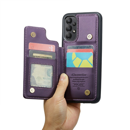 For Samsung Galaxy A13 4G CaseMe C22 Card Slots Holder RFID Anti-theft Phone Case(Purple) - Galaxy Phone Cases by CaseMe | Online Shopping South Africa | PMC Jewellery | Buy Now Pay Later Mobicred