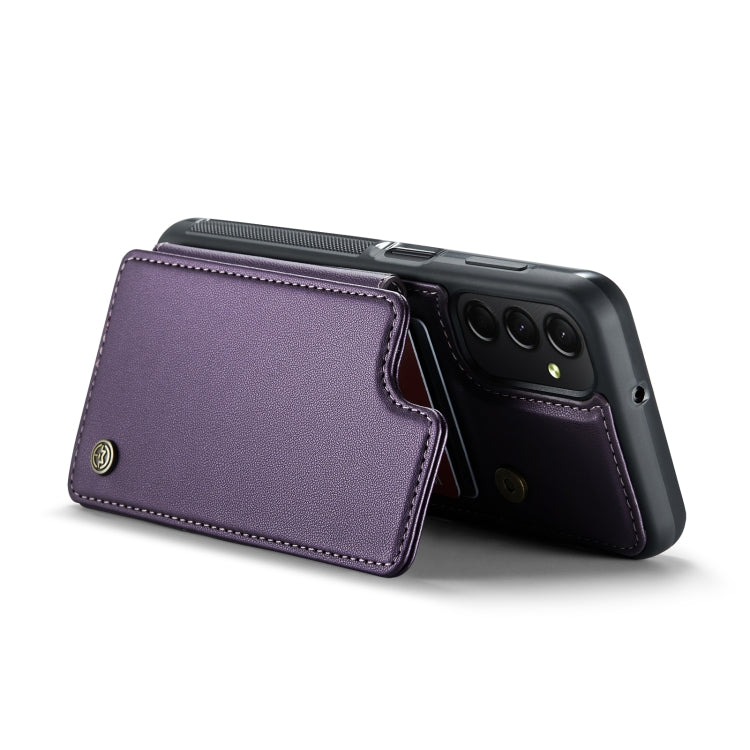 For Samsung Galaxy A24 4G CaseMe C22 Card Slots Holder RFID Anti-theft Phone Case(Purple) - Galaxy Phone Cases by CaseMe | Online Shopping South Africa | PMC Jewellery | Buy Now Pay Later Mobicred