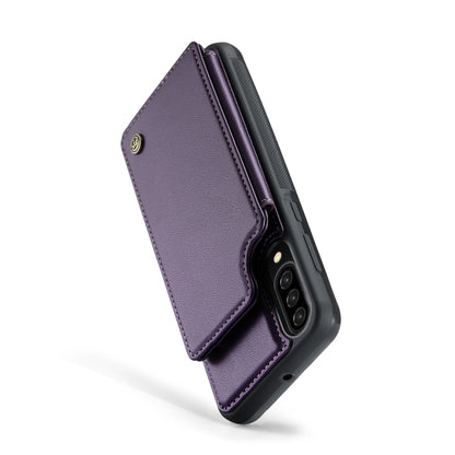 For Samsung Galaxy A30s/A50s/A50 CaseMe C22 Card Slots Holder RFID Anti-theft Phone Case(Purple) - Galaxy Phone Cases by CaseMe | Online Shopping South Africa | PMC Jewellery | Buy Now Pay Later Mobicred