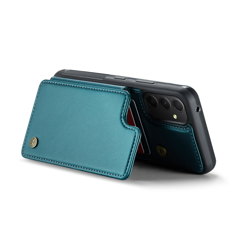 For Samsung Galaxy A34 5G CaseMe C22 Card Slots Holder RFID Anti-theft Phone Case(Blue Green) - Galaxy Phone Cases by CaseMe | Online Shopping South Africa | PMC Jewellery | Buy Now Pay Later Mobicred