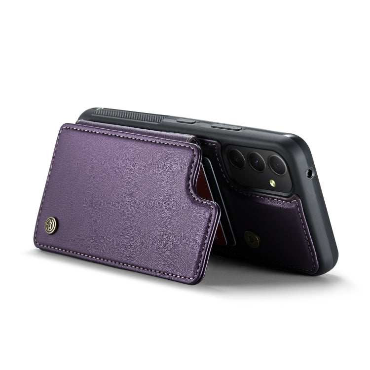 For Samsung Galaxy A34 5G CaseMe C22 Card Slots Holder RFID Anti-theft Phone Case(Purple) - Galaxy Phone Cases by CaseMe | Online Shopping South Africa | PMC Jewellery | Buy Now Pay Later Mobicred