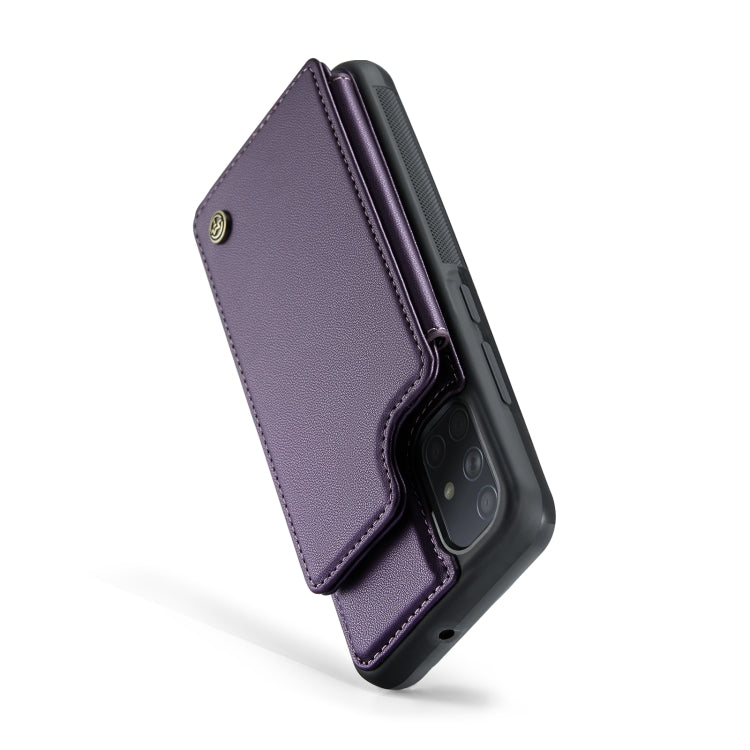 For Samsung Galaxy A51 4G CaseMe C22 Card Slots Holder RFID Anti-theft Phone Case(Purple) - Galaxy Phone Cases by CaseMe | Online Shopping South Africa | PMC Jewellery | Buy Now Pay Later Mobicred