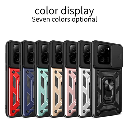 For Xiaomi 13T/13T Pro/Redmi K60 Ultra Sliding Camera Cover Design TPU Hybrid PC Phone Case(Red) - Redmi K60 Ultra Cases by PMC Jewellery | Online Shopping South Africa | PMC Jewellery | Buy Now Pay Later Mobicred