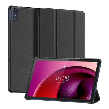 For Lenovo Tab M10 5G  10.6 DUX DUCIS Domo Series Magnetic Flip Leather Tablet Case(Black) - Lenovo by DUX DUCIS | Online Shopping South Africa | PMC Jewellery | Buy Now Pay Later Mobicred