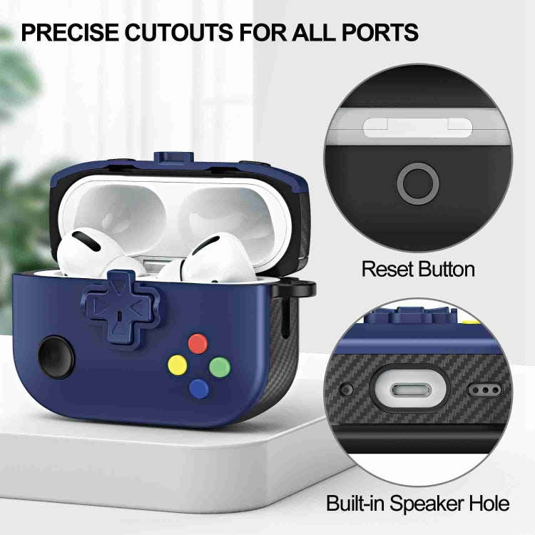 For AirPods Pro Game Console Shape Wireless Earphones Protective Case(Purple) - For AirPods Pro by PMC Jewellery | Online Shopping South Africa | PMC Jewellery | Buy Now Pay Later Mobicred