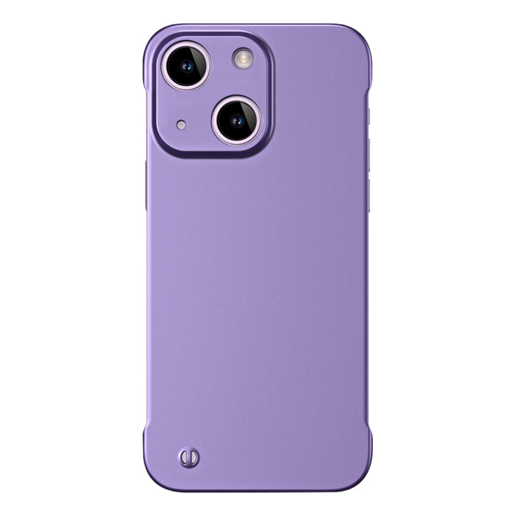 For iPhone 13 mini Frameless Metallic Paint Hybrid PC Phone Case(Deep Purple) - iPhone 13 mini Cases by PMC Jewellery | Online Shopping South Africa | PMC Jewellery | Buy Now Pay Later Mobicred