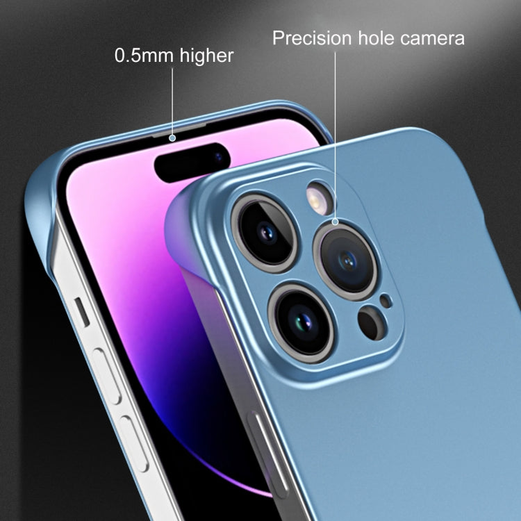 For iPhone 14 Plus Frameless Metallic Paint Hybrid PC Phone Case(Orange) - free shipping - PMC Jewellery - Order now!
