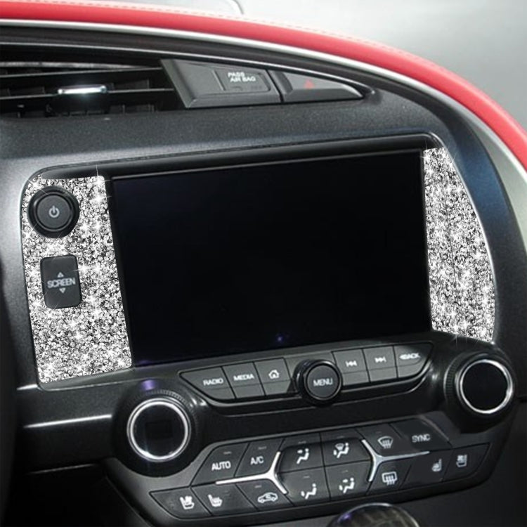 For Chevrolet Corvette C7 2014-2019 3 in 1 Car Navigate Panel Diamond Decorative Sticker, Left Drive - Car Interior Mouldings by PMC TechLife | Online Shopping South Africa | PMC TechLife | Buy Now Pay Later Mobicred