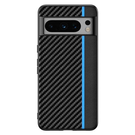 For Google Pixel 9 Pro Ultra-thin Carbon Fiber Texture Printing Phone Case(Black Blue) - Google Cases by PMC Jewellery | Online Shopping South Africa | PMC Jewellery | Buy Now Pay Later Mobicred