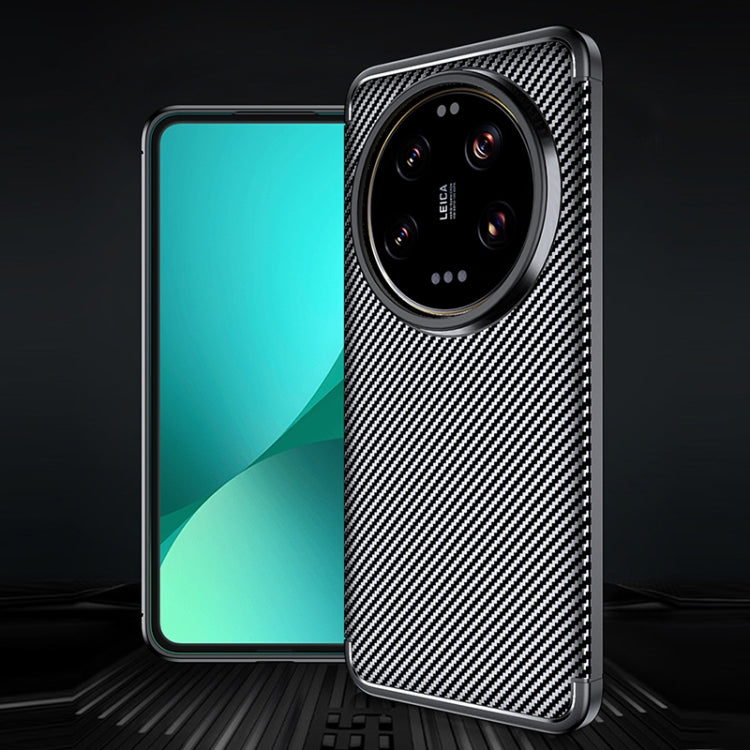 For Xiaomi 14 Ultra Carbon Fiber Texture Shockproof TPU Phone Case(Black) - 14 Ultra Cases by PMC TechLife | Online Shopping South Africa | PMC TechLife | Buy Now Pay Later Mobicred