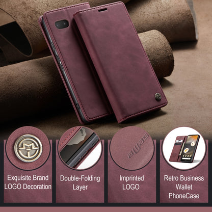 For Google Pixel 6A CaseMe 013 Multifunctional Horizontal Flip Leather Phone Case(Wine Red) - Google Cases by CaseMe | Online Shopping South Africa | PMC Jewellery | Buy Now Pay Later Mobicred