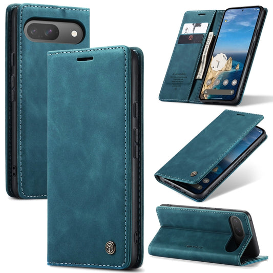 For Google Pixel 9 / 9 Pro CaseMe 013 Multifunctional Horizontal Flip Leather Phone Case(Blue) - Google Cases by CaseMe | Online Shopping South Africa | PMC Jewellery | Buy Now Pay Later Mobicred