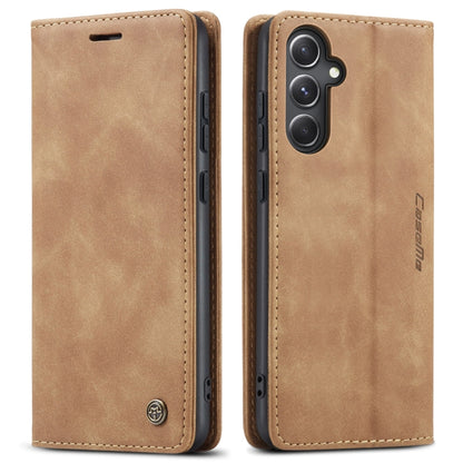 For Samsung Galaxy S23 FE 5G CaseMe 013 Multifunctional Horizontal Flip Leather Phone Case(Brown) - Galaxy S23 FE 5G Cases by CaseMe | Online Shopping South Africa | PMC Jewellery | Buy Now Pay Later Mobicred