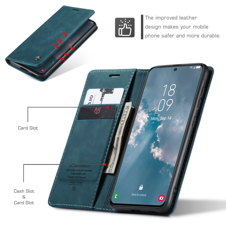 For Samsung Galaxy S24+ 5G CaseMe 013 Multifunctional Horizontal Flip Leather Phone Case(Blue) - Galaxy S24+ 5G Cases by CaseMe | Online Shopping South Africa | PMC Jewellery | Buy Now Pay Later Mobicred