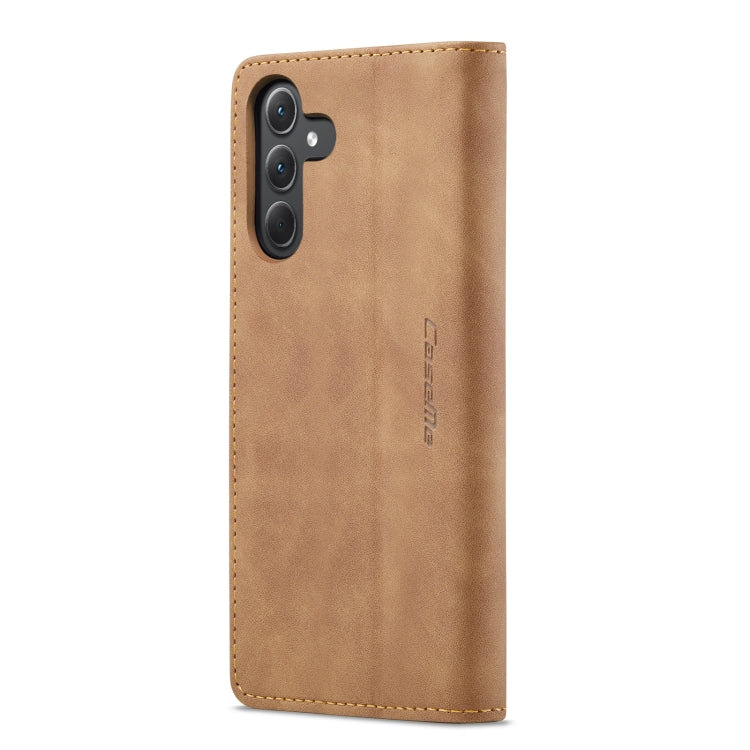 For Samsung Galaxy A35 5G CaseMe 013 Multifunctional Horizontal Flip Leather Phone Case(Brown) - Galaxy Phone Cases by CaseMe | Online Shopping South Africa | PMC Jewellery | Buy Now Pay Later Mobicred