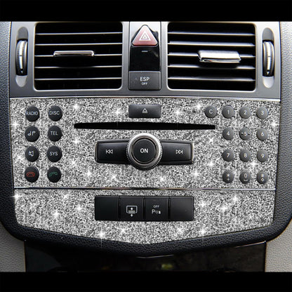 For Mercedes-Benz C-class W204 2007-2010 Car Central Control Panel C Diamond Decorative Sticker, Left and Right Drive - Car Interior Mouldings by PMC Jewellery | Online Shopping South Africa | PMC Jewellery | Buy Now Pay Later Mobicred