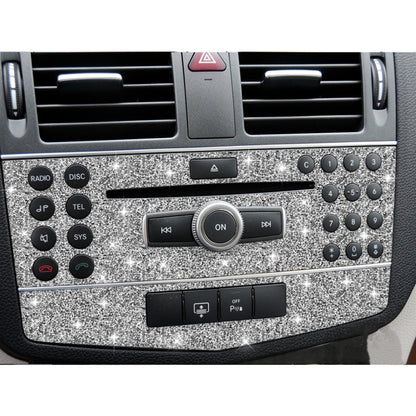 For Mercedes-Benz C-class W204 2007-2010 Car Central Control Panel C Diamond Decorative Sticker, Left and Right Drive - Car Interior Mouldings by PMC Jewellery | Online Shopping South Africa | PMC Jewellery | Buy Now Pay Later Mobicred