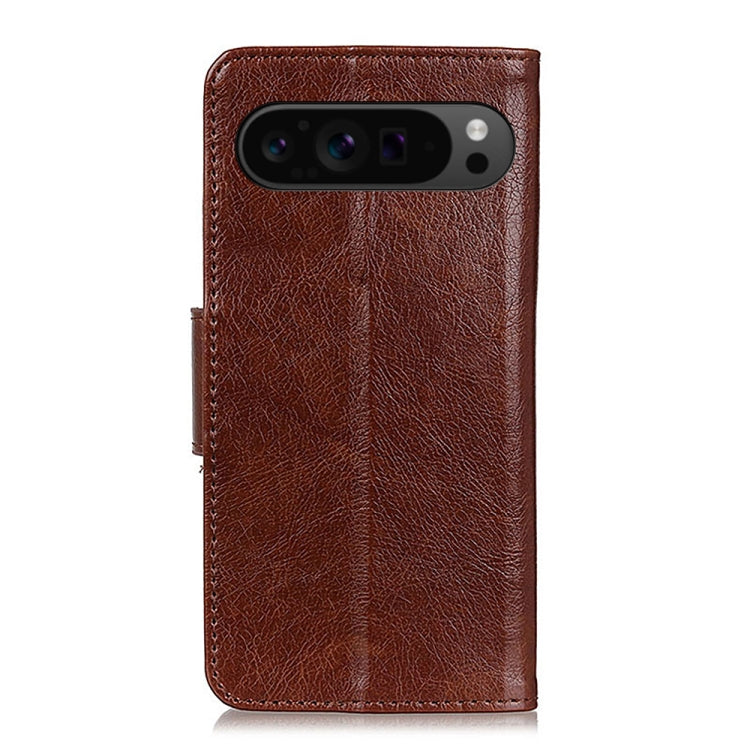 For Google Pixel 9 Pro Nappa Texture Horizontal Flip Leather Phone Case(Brown) - Google Cases by PMC Jewellery | Online Shopping South Africa | PMC Jewellery | Buy Now Pay Later Mobicred