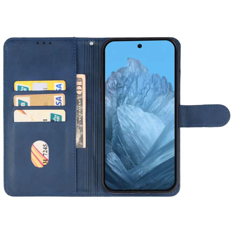 For Google Pixel 9 Pro XL Leather Phone Case(Blue) - Google Cases by PMC Jewellery | Online Shopping South Africa | PMC Jewellery | Buy Now Pay Later Mobicred